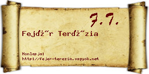 Fejér Terézia névjegykártya