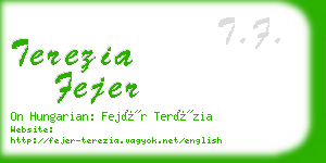 terezia fejer business card